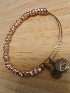 Alex & Ani Rose Gold Beaded Bracelet